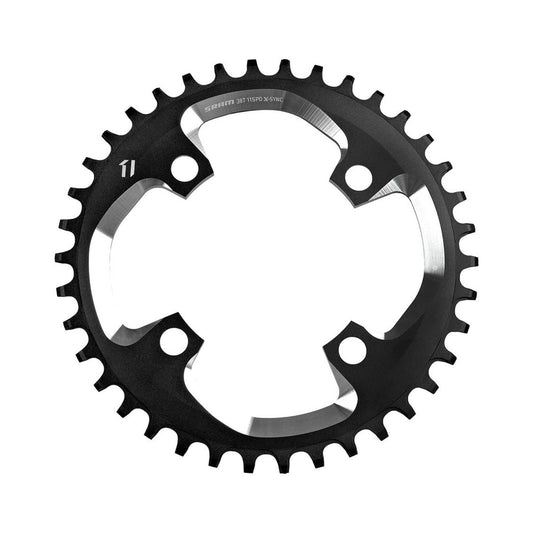 SRAM X01 DH 1x-eturatas, 10-vaihteinen, 104 mm — eturatas valkoisella taustalla