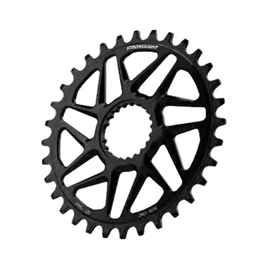 STRONGLIGHT SHIMANO FC-M9100 HT3 1x-eturatas, 12-vaihteinen, suorakiinnitys, 3 mm:n siirtymä, Boost — eturatas valkoisella taustalla