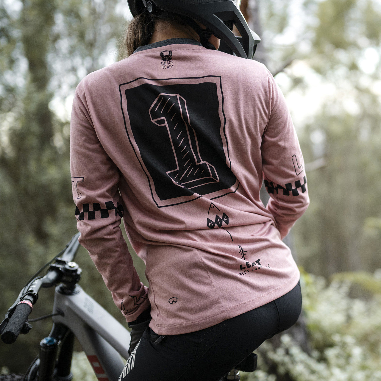 Tröja LEATT MTB GRAVITY 3.0 Dam Långärm Rosa
