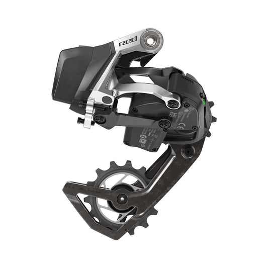 SRAM RED AXS E1 12-vaihteinen takavaihtaja – tuotekuva valkoisella taustalla