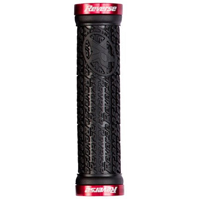 Grips REVERSE COMPONENTS STAMP Lock-On Ø 30mm Zwart/Rood