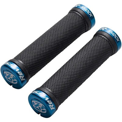 Puños REVERSE COMPONENTS R-SHOCK Lock-On Negro/Azul