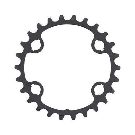 SHIMANO SLX/XT -sisempi eturatas FC-M7100/8100-kampiin (26–36 hammasta), 12-vaihteinen — eturatas valkoisella taustalla