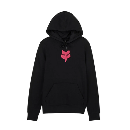Felpa con cappuccio FOX HEAD da donna nera/rosa