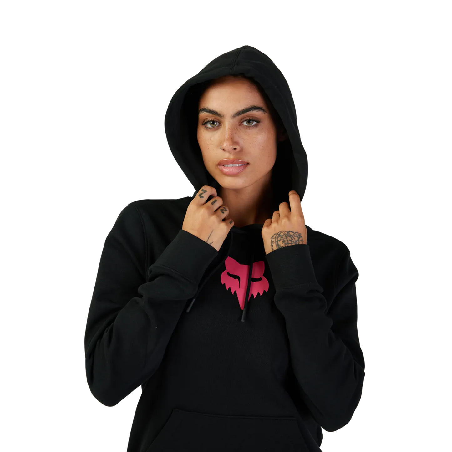 Sweat à Capuche FOX HEAD Femme Noir/rose