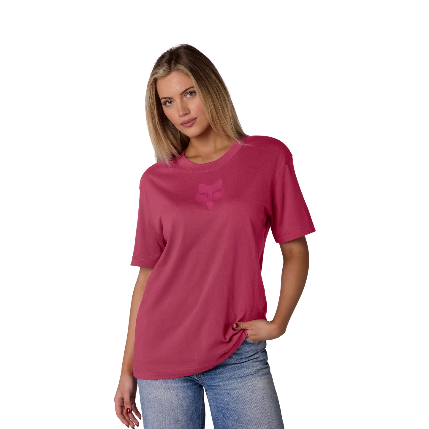 T-Shirt FOX HEAD Manches Courtes Femme Rose Berry