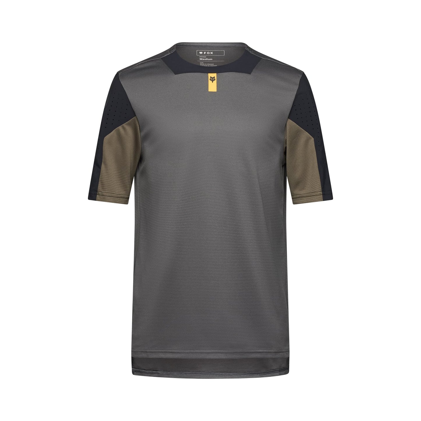 Maillot FOX DEFEND Manches Courtes Gris