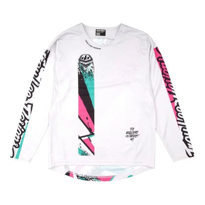 TROY LEE DESIGNS SPRINT FULL PULL Junior Long Sleeve Jersey White
