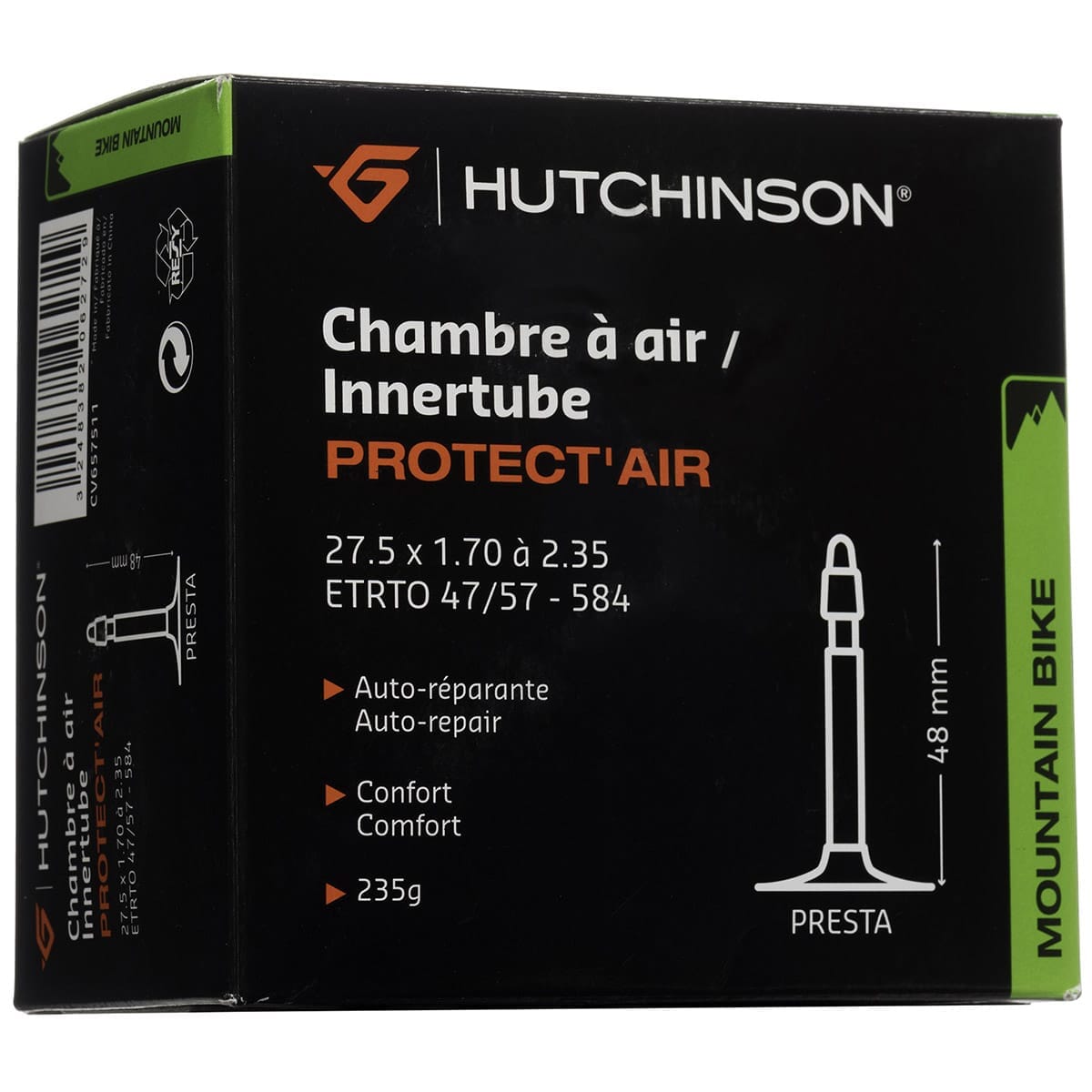 Schlauch HUTCHINSON PROTECT'AIR 27,5x 1.70 - 2.35 PRESTA 48mm