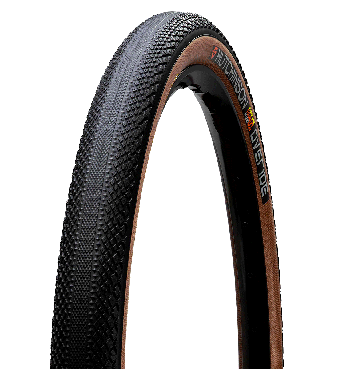 Dæk HUTCHINSON OVERIDE 700x40c Hardskin Tubeless Ready Brun