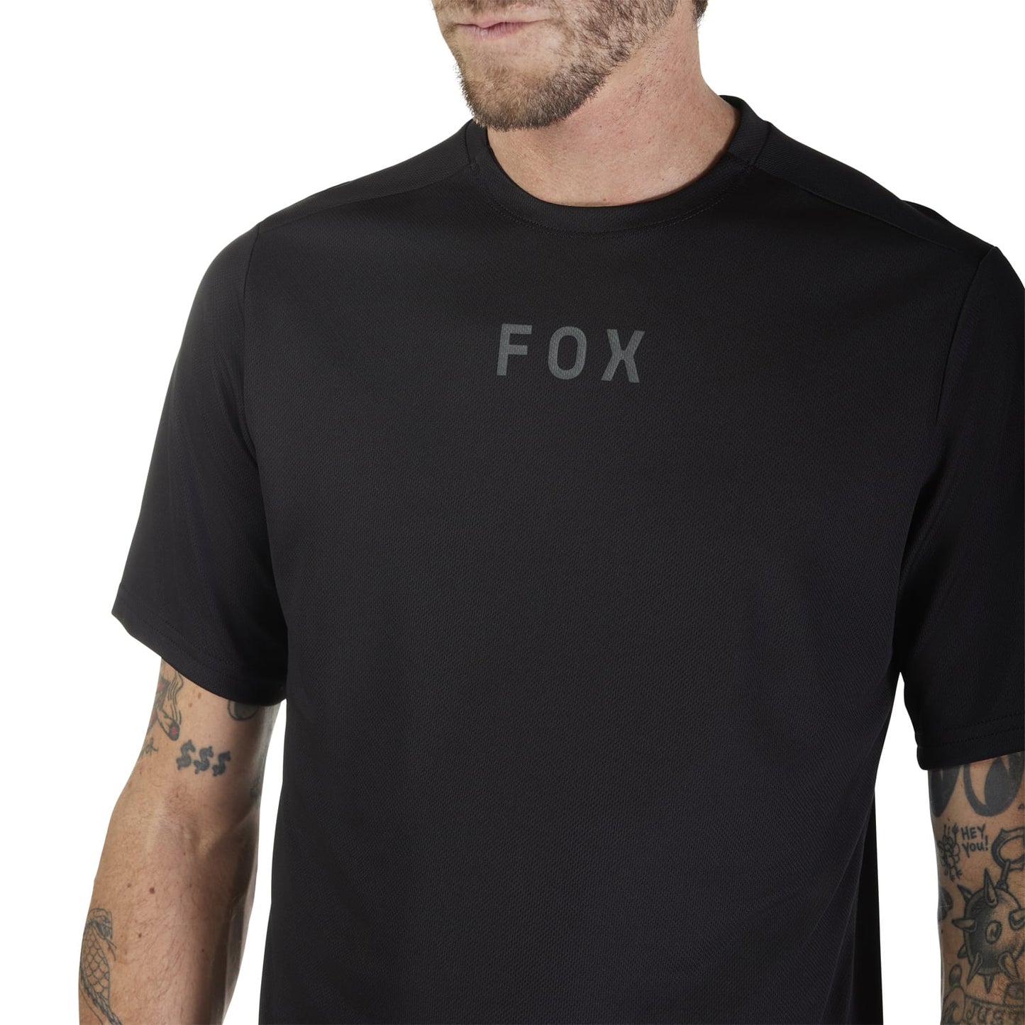 Maillot FOX RANGER WORDMARK Manches Courtes Noir