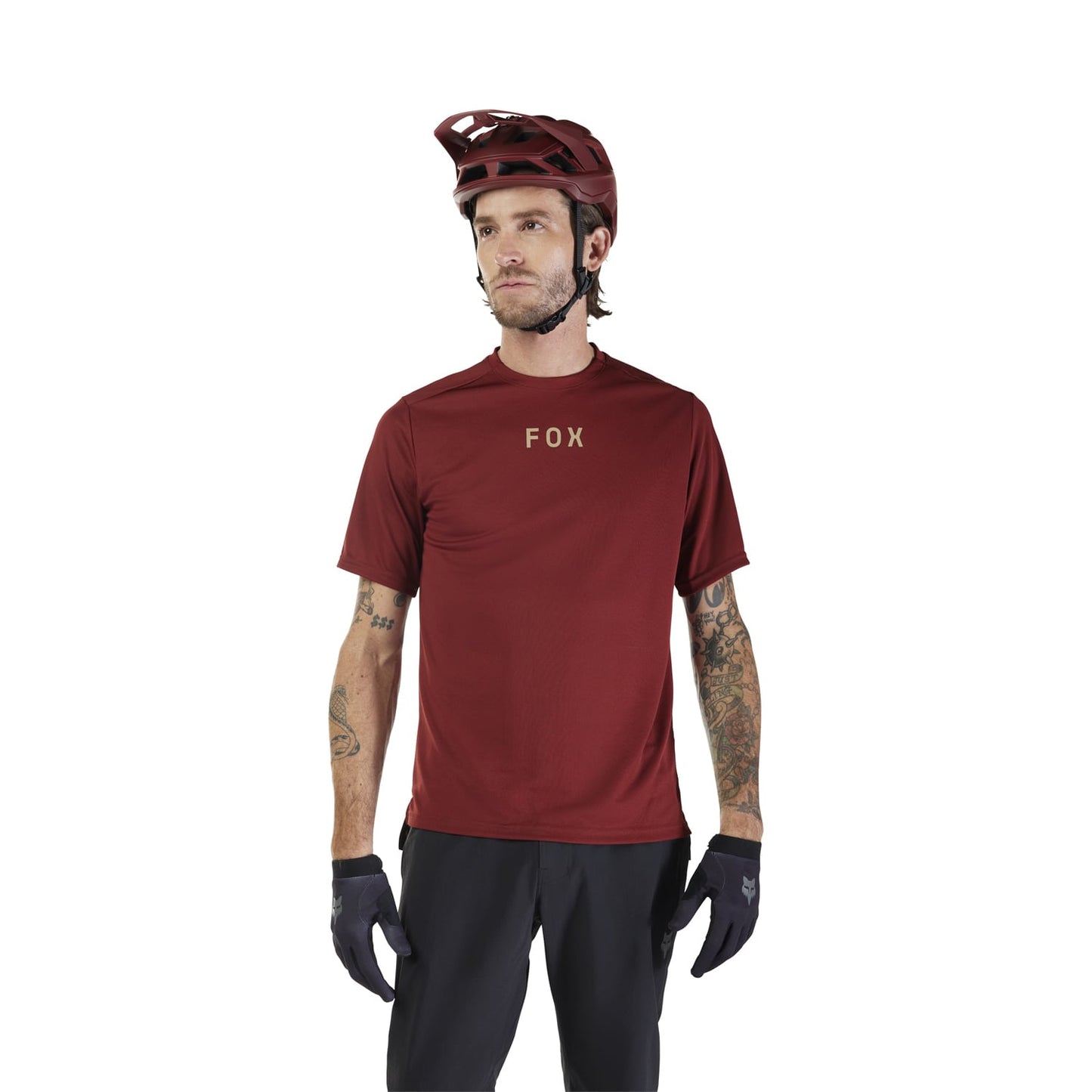 FOX RANGER WORDMARK Kortärmad Tröja Bordeaux