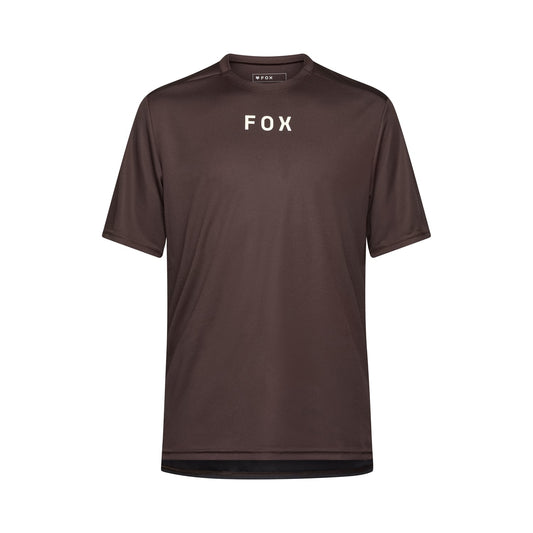 Maillot FOX RANGER WORDMARK Manches Courtes Marron