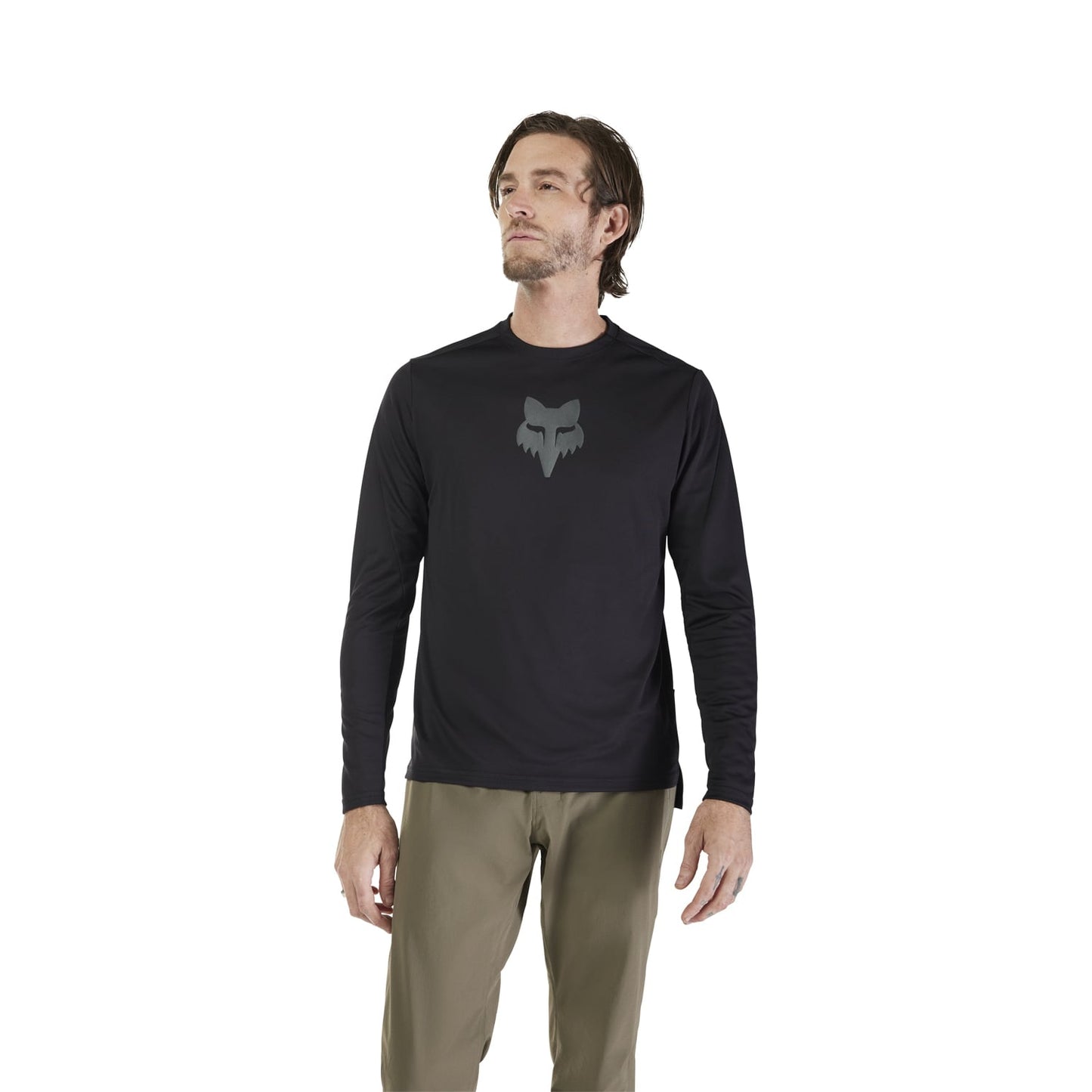 Maillot FOX RANGER HEAD Manches Longues Noir