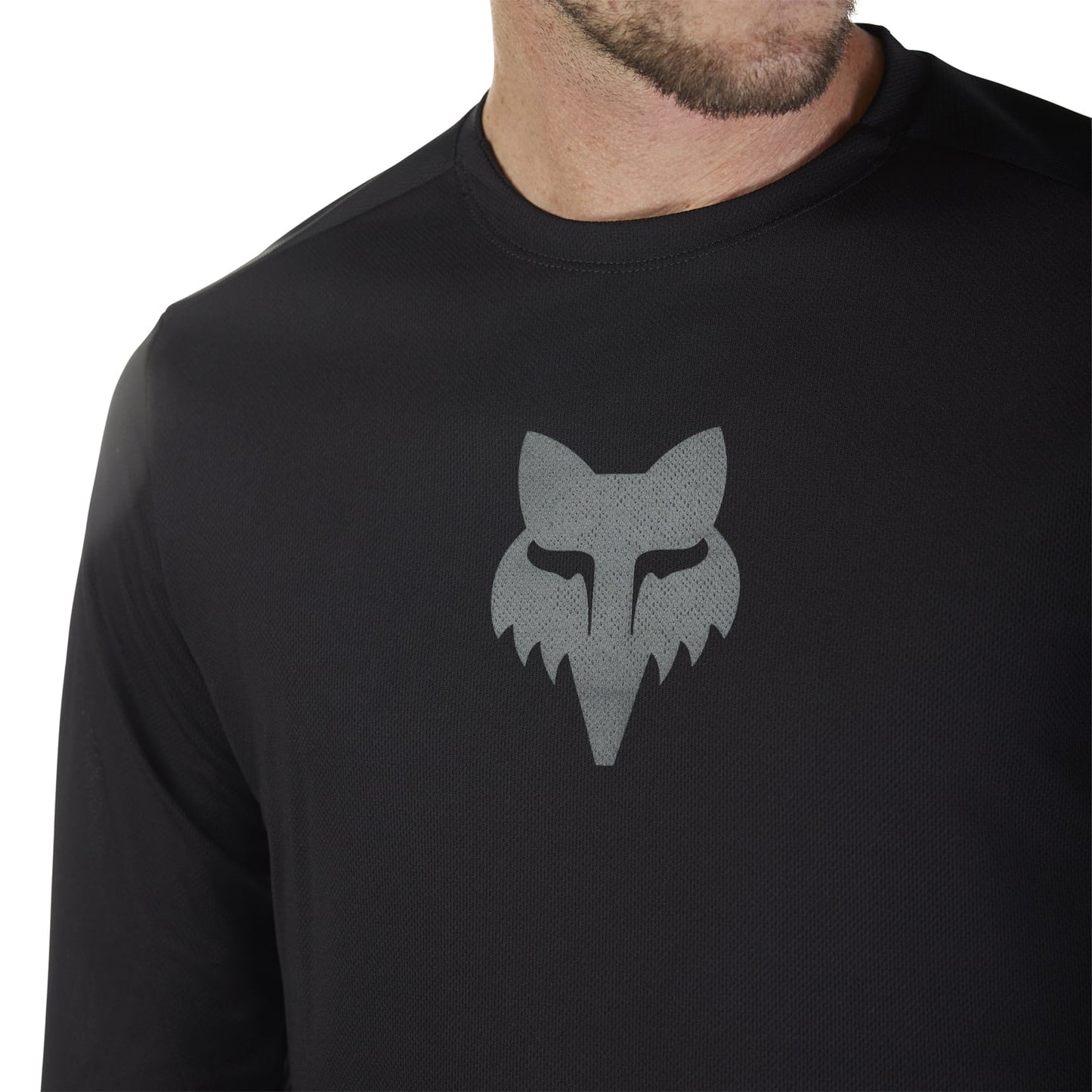 Maillot FOX RANGER HEAD Manches Longues Noir