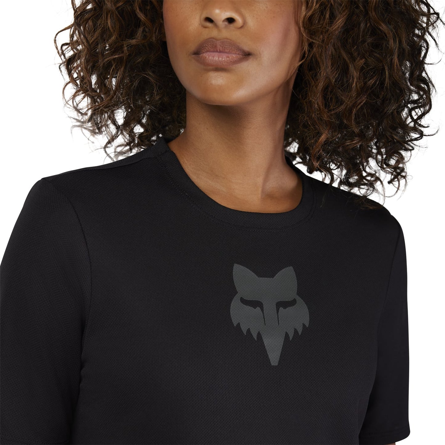 Maillot FOX RANGER HEAD Femme Manches Courtes Noir