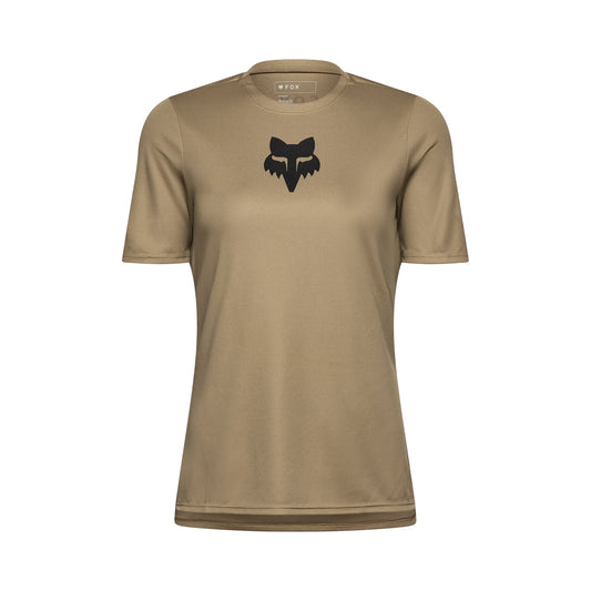 Maillot FOX RANGER HEAD Femme Manches Courtes Beige