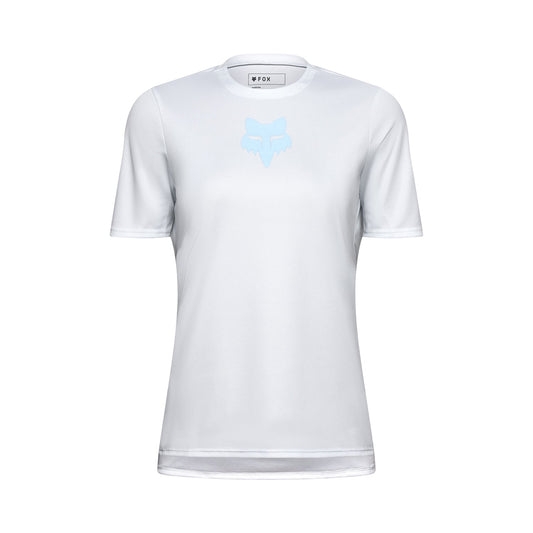 Maillot FOX RANGER HEAD Femme Manches Courtes Bleu Pâle