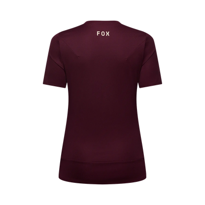 Kortærmet FOX RANGER HEAD-trøje til damer Bordeaux