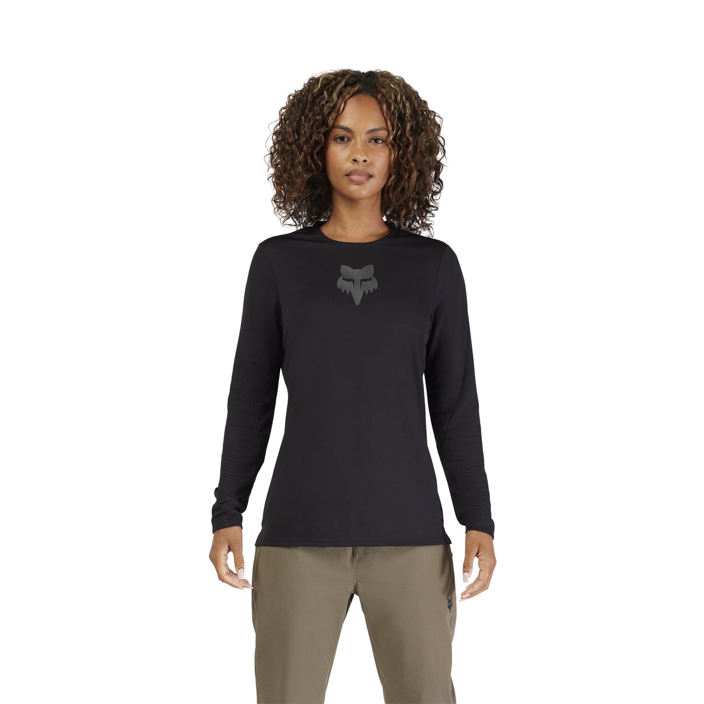 Maillot FOX RANGER HEAD Femme Manches Longues Noir