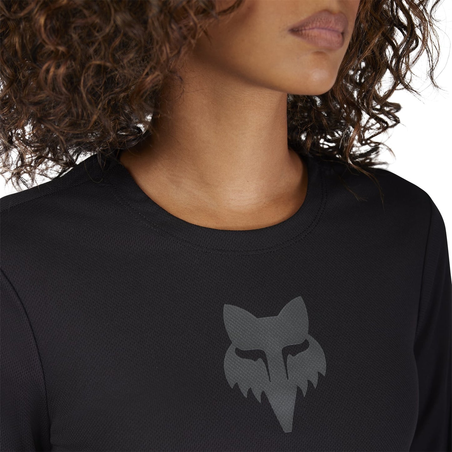 Maillot FOX RANGER HEAD Femme Manches Longues Noir