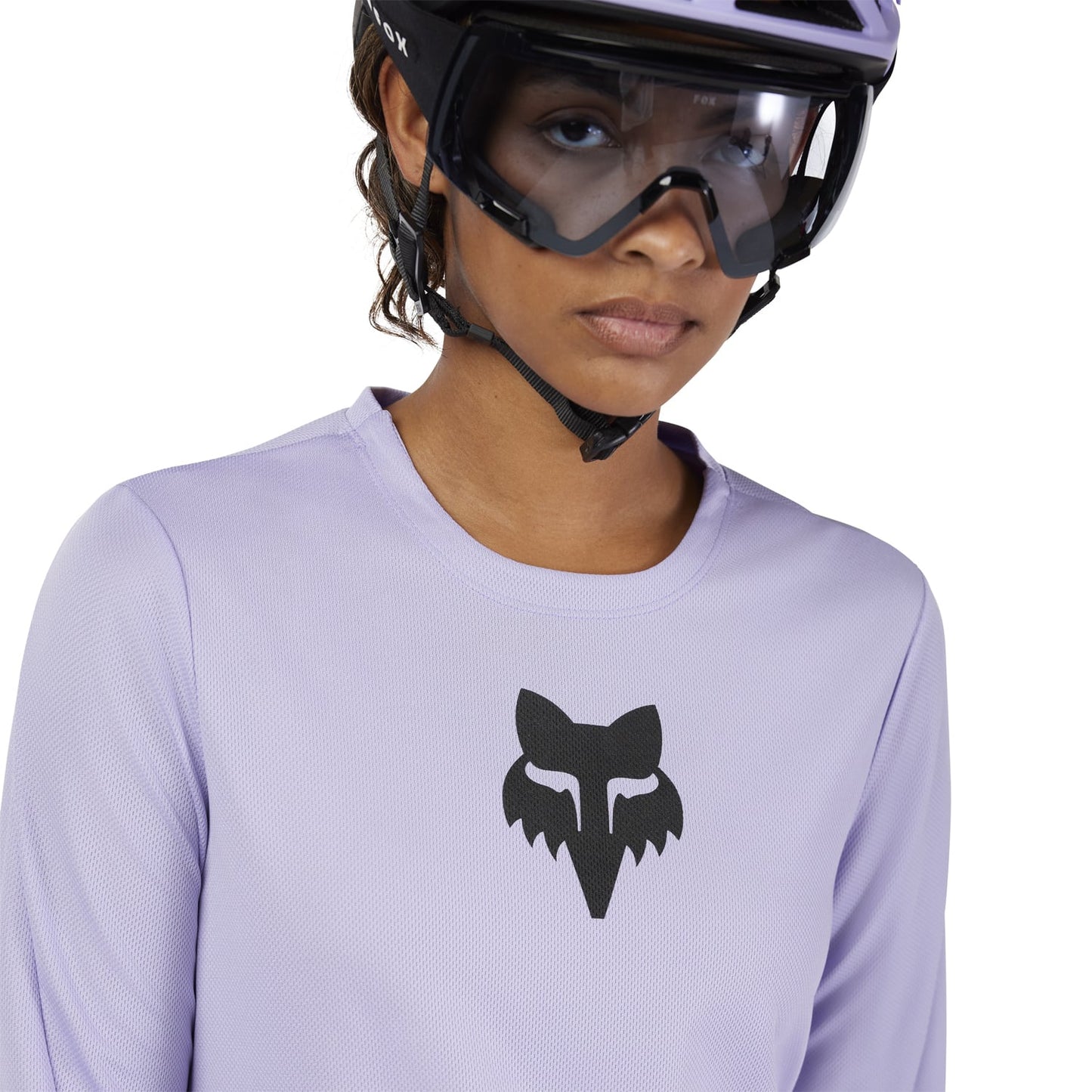 Maillot FOX RANGER HEAD Femme Manches Longues Lilas