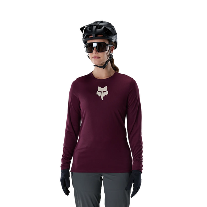 FOX RANGER FOX HEAD Damen-Langarmtrikot Bordeaux