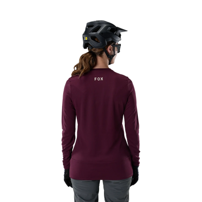 FOX RANGER FOX HEAD Damen-Langarmtrikot Bordeaux