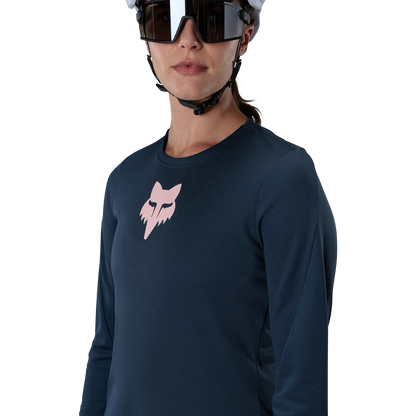 FOX RANGER FOX HEAD dame-langærmet trøje blå