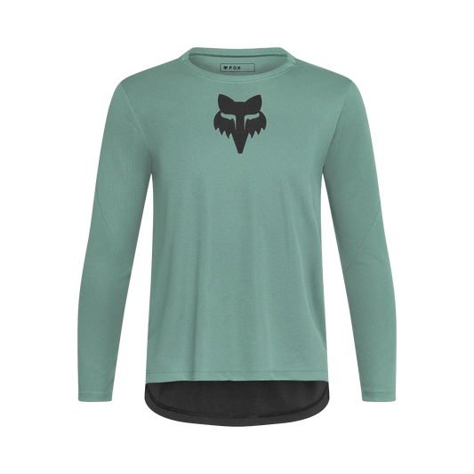 Maillot FOX RANGER HEAD Junior Manches Longues Vert