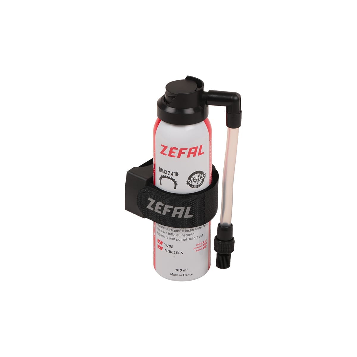 Punkteringsreparationsspray ZEFAL REPAIR (100 ml, 2.2") + Ramhållare
