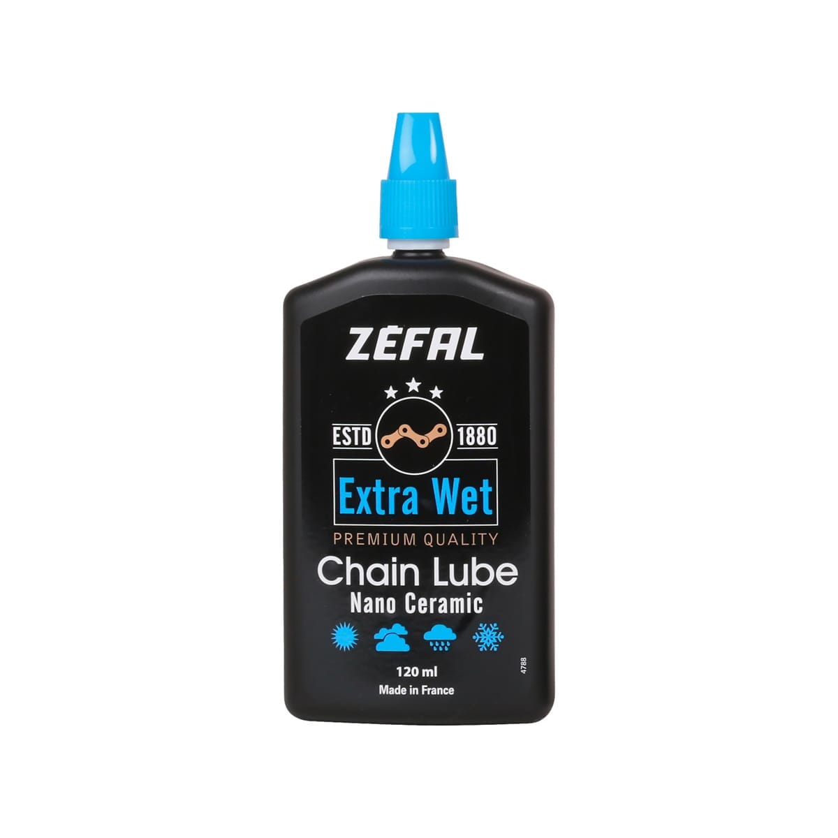 ZEFAL EXTRA WET LUBE Ceramic Chain Lubricant - All Conditions (120 ml)