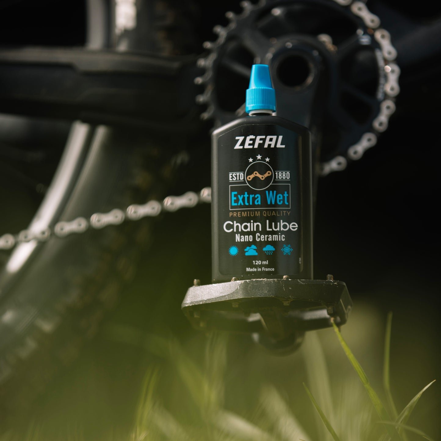 ZEFAL EXTRA WET LUBE Ceramic Chain Lubricant - All Conditions (120 ml)