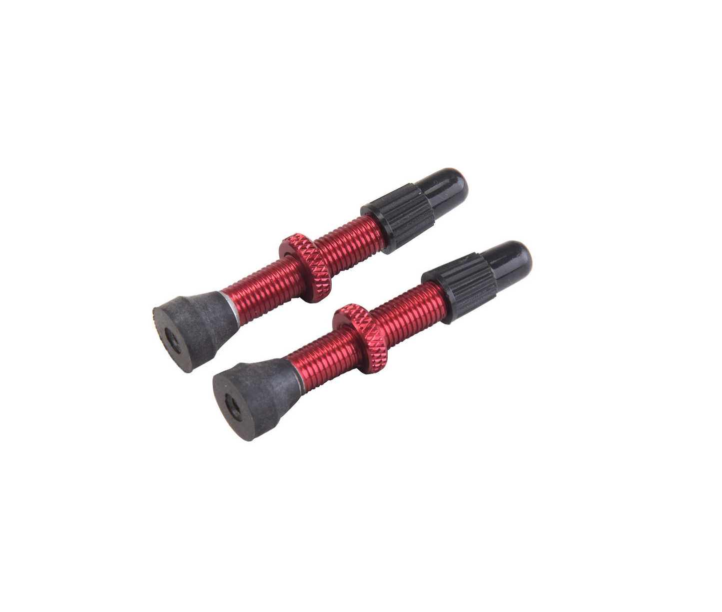 Set di 2 Valvole Presta VAR Alluminio 35 mm Rosso