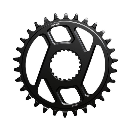 SHIMANO SM-CRM66 12-vaihteinen yksittäinen eturatas, Direct Mount -kiinnitys — eturatas valkoisella taustalla