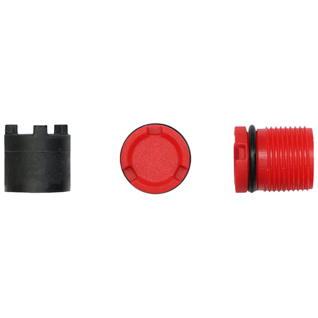 Herramienta + Tapas ejes pedales LOOK X-TRACK Rojo