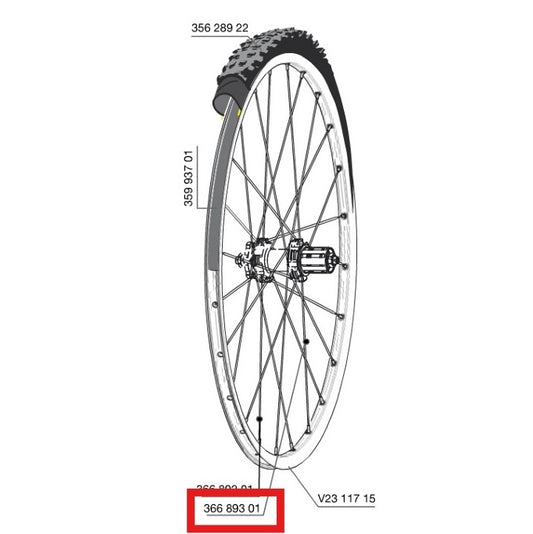 Kit 12 Rayons Ar MAVIC CROSSROC/CROSSRIDE UST/CROSSMAX ELITE/XA ELITE 27.5" ALLROAD ELITE ROUTE+ 650 275mm