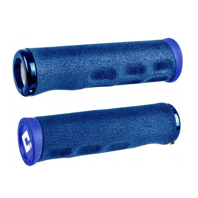 Grips ODI F-1 SERIES DREAD LOCK TINKER JUAREZ SIGNATURE Lock-On 130 mm Bleu