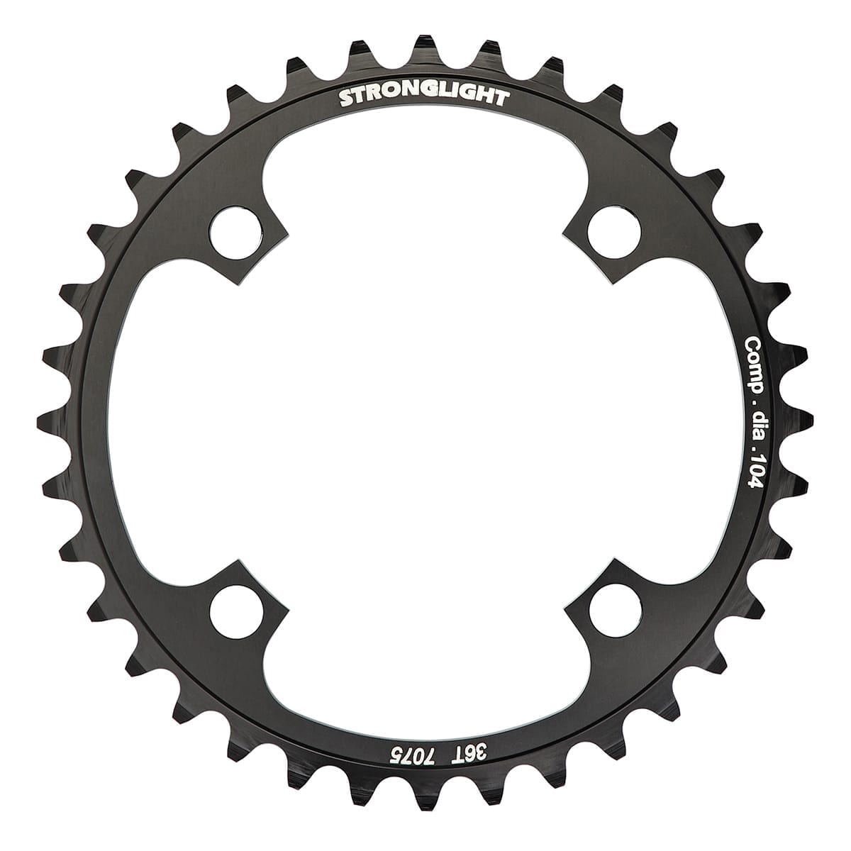 Enkelt kædehjul STRONGLIGHT ALU 7075 DH 8/9V 4 Huller 104 mm