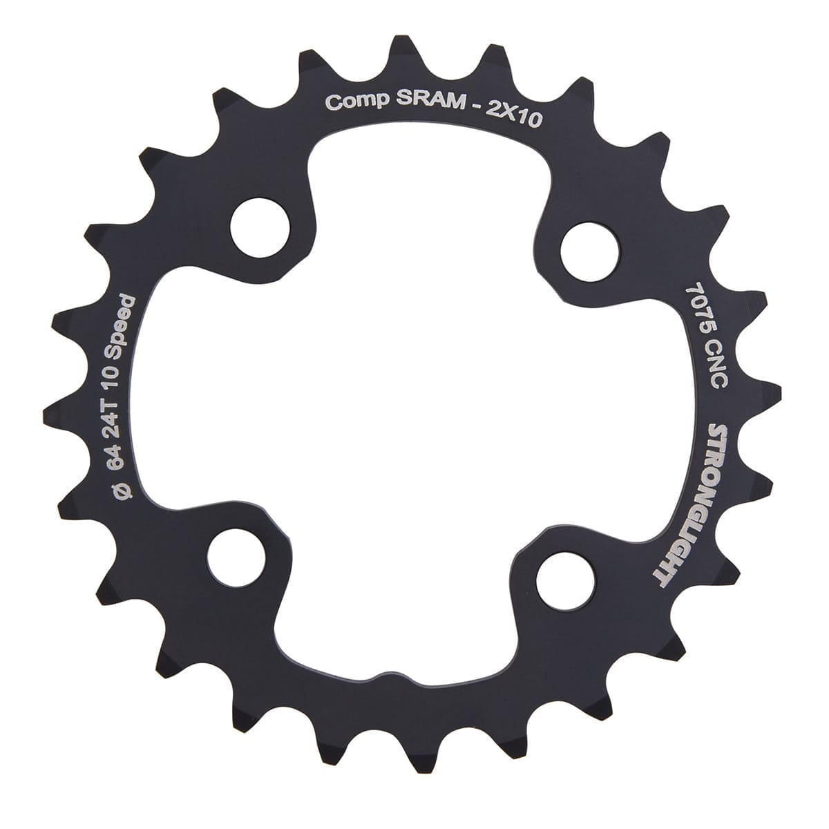 STRONGLIGHT ALU 7075 10S Double 4-Bolt 64 mm Inner Chainring
