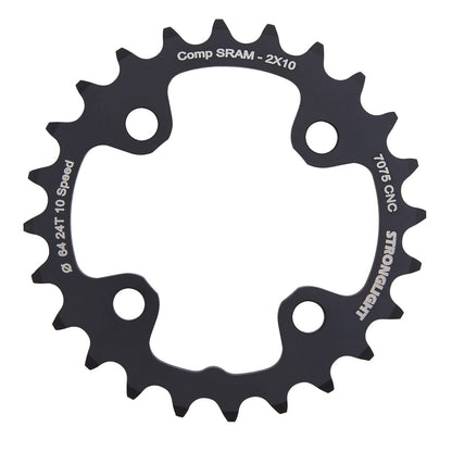 STRONGLIGHT ALU 7075 10S Double 4-Bolt 64 mm Inner Chainring
