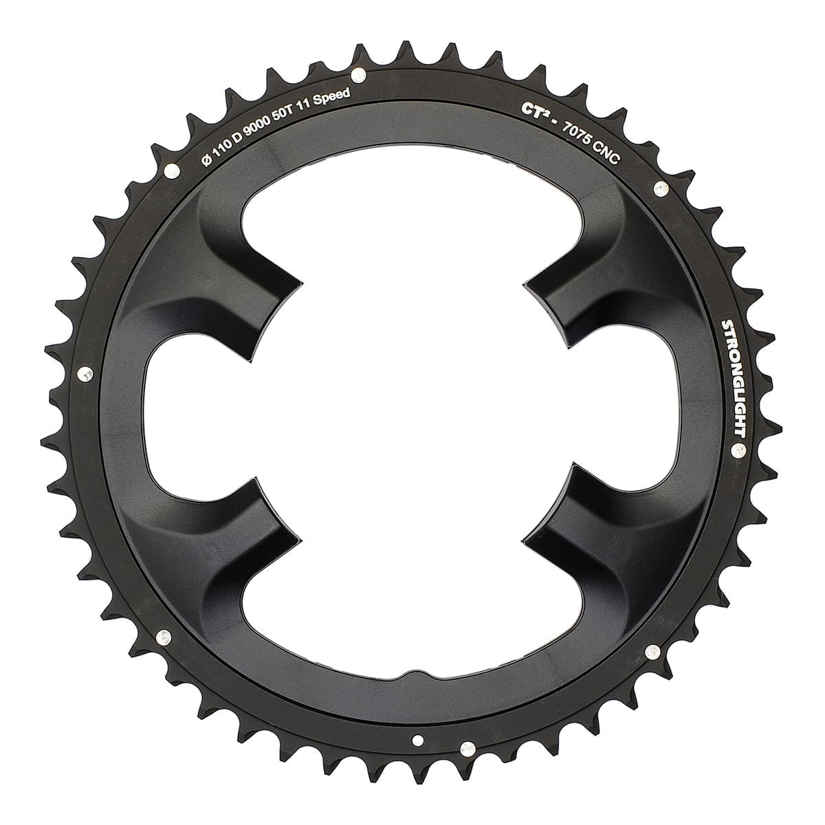 Piatto Esterno 11V STRONGLIGHT CT² Shimano Dura-Ace 9000 110 mm