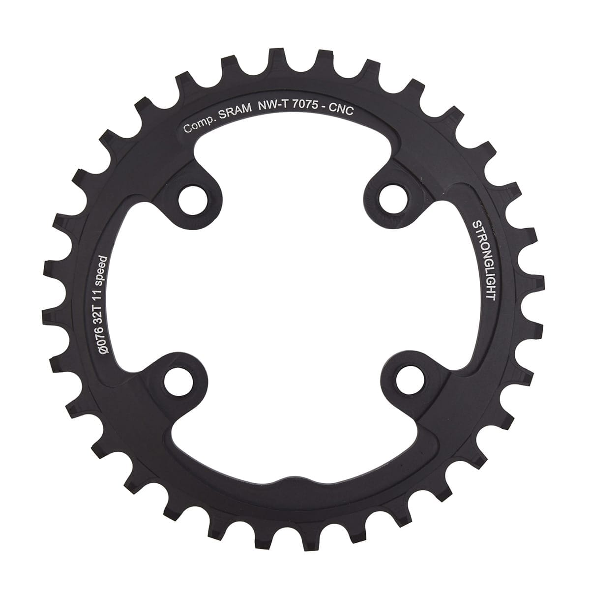 Tarcza Mono STRONGLIGHT ALU 7075 NARROW WIDE Sram XX1 11V 4 Otwory 76 mm
