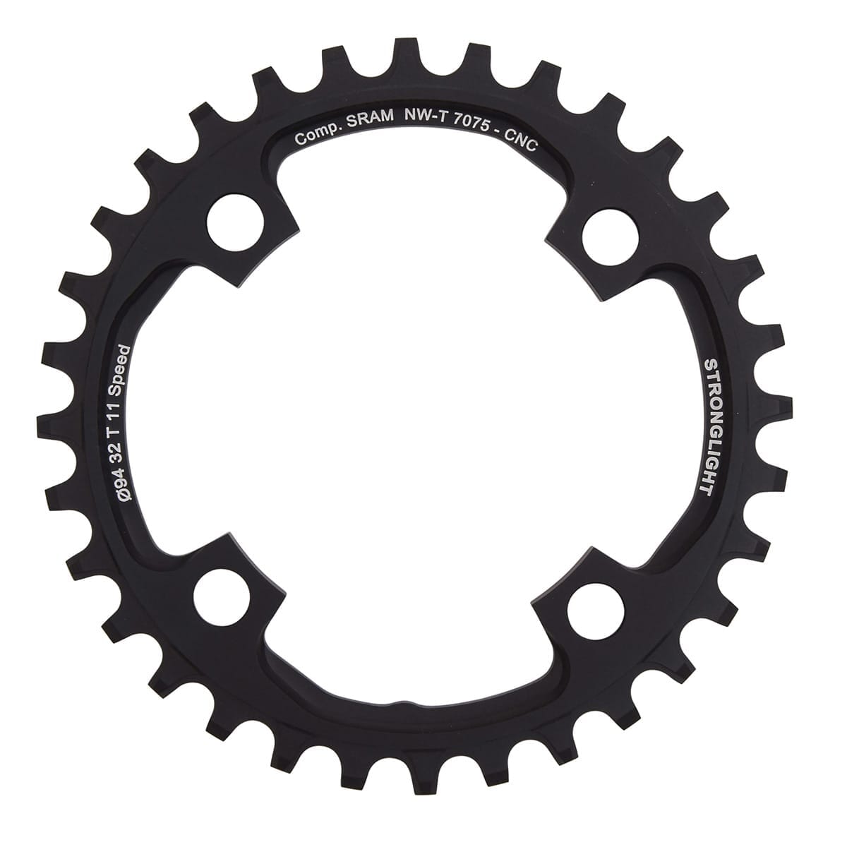 Tarcza Mono STRONGLIGHT ALU 7075 NARROW WIDE Sram X01 11V 4 otwory 94 mm