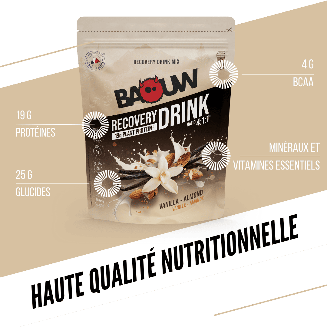Regenerační Nápoj BAOUW RECOVERY (500g) Vanilka Mandle