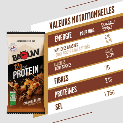 BAOUW BIO EXTRA Proteinriegel Karamell/Pekannuss (50 g)