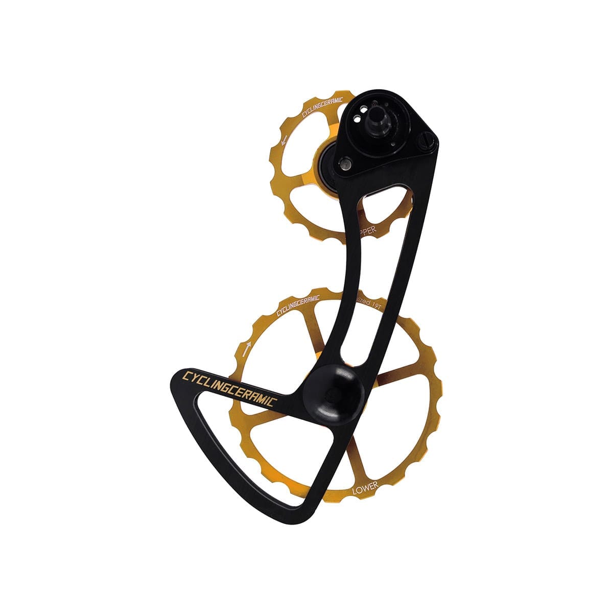 Chape de Dérailleur Arrière 11V CYCLINGCERAMIC 14/19 Sram E-Tap Or