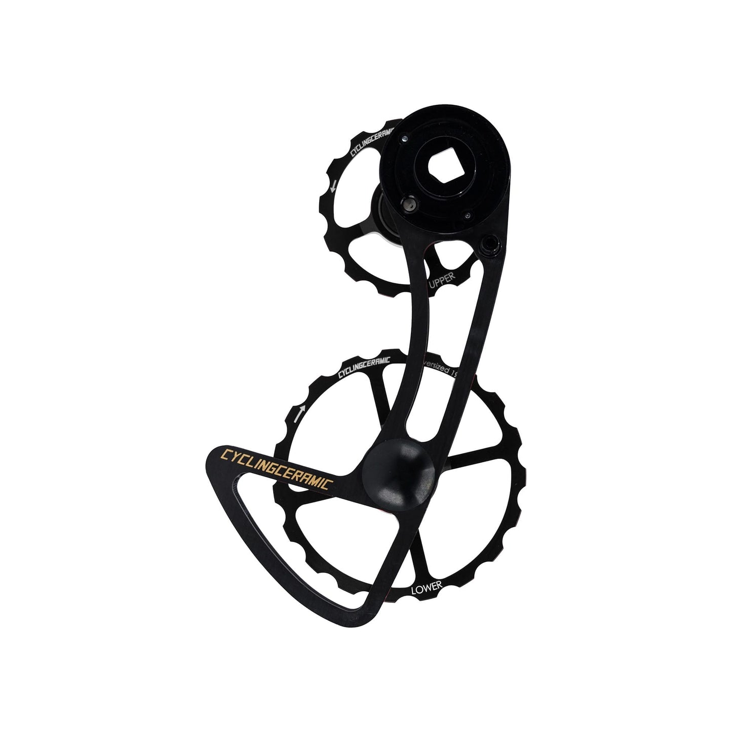 12V CYCLINGCERAMIC 14/19 Sram E-Tap AXS Sort bagskifterøje