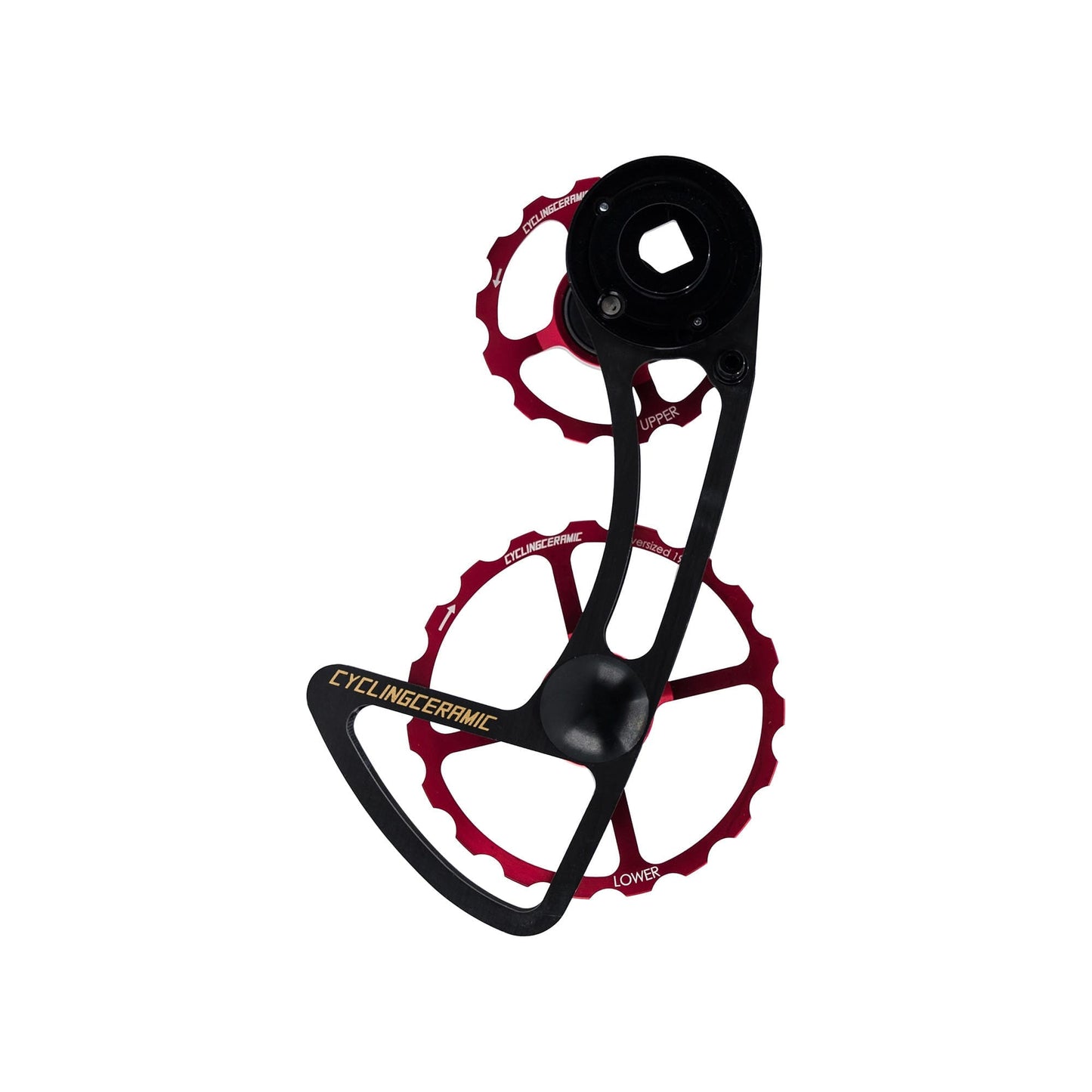 Bagskiftebøjle 12V CYCLINGCERAMIC 14/19 Sram E-Tap AXS Rød