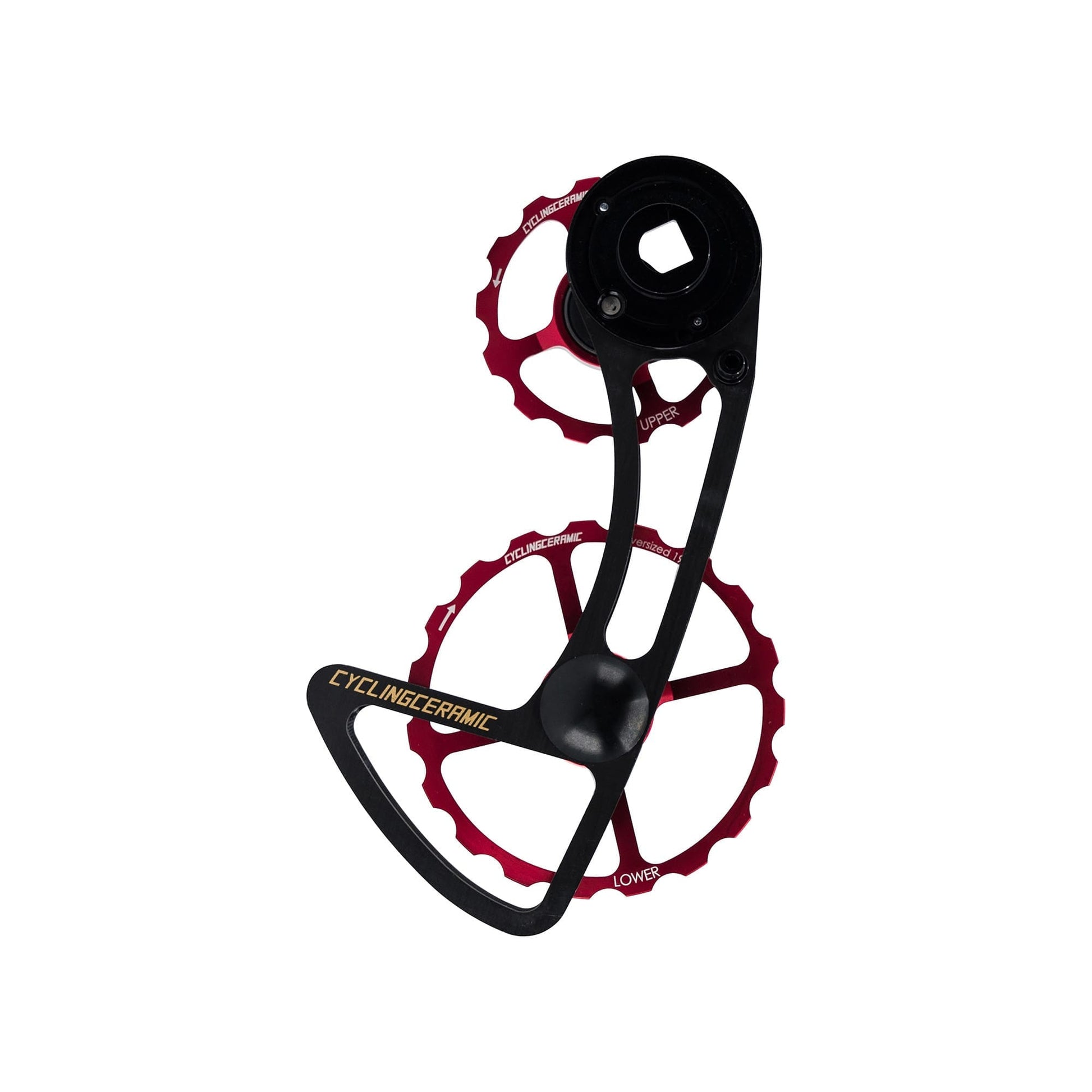 Bagskiftebøjle 12V CYCLINGCERAMIC 14/19 Sram E-Tap AXS Rød